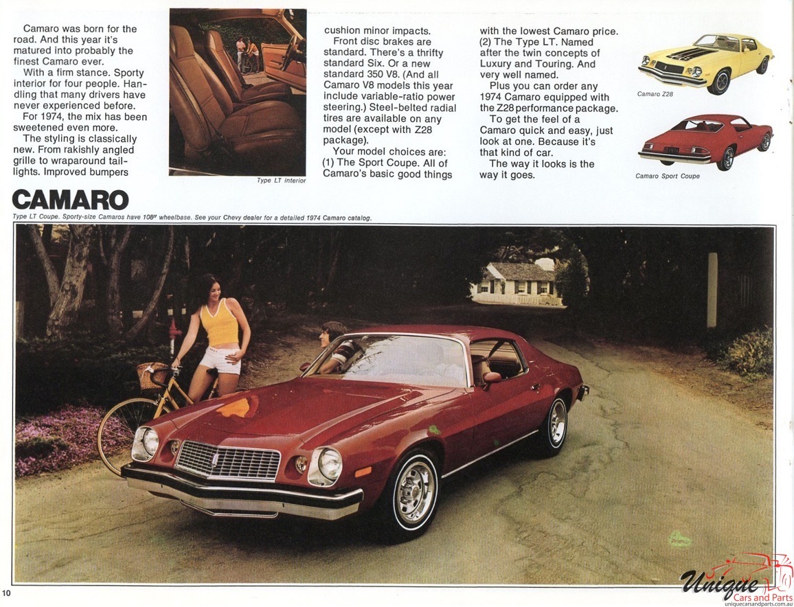 1974 Chevrolet Full-Line Brochure Page 10